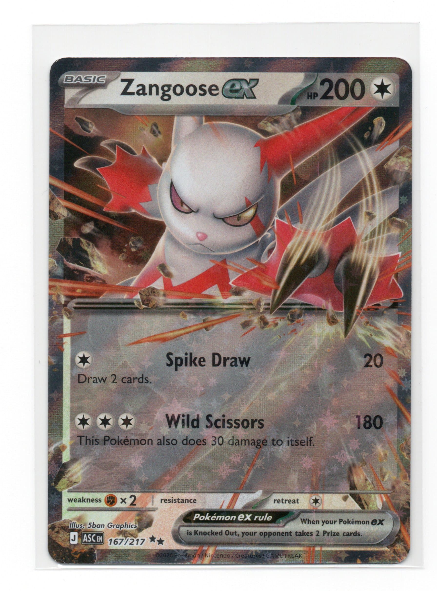 ZANGOOSE EX - 167/217
