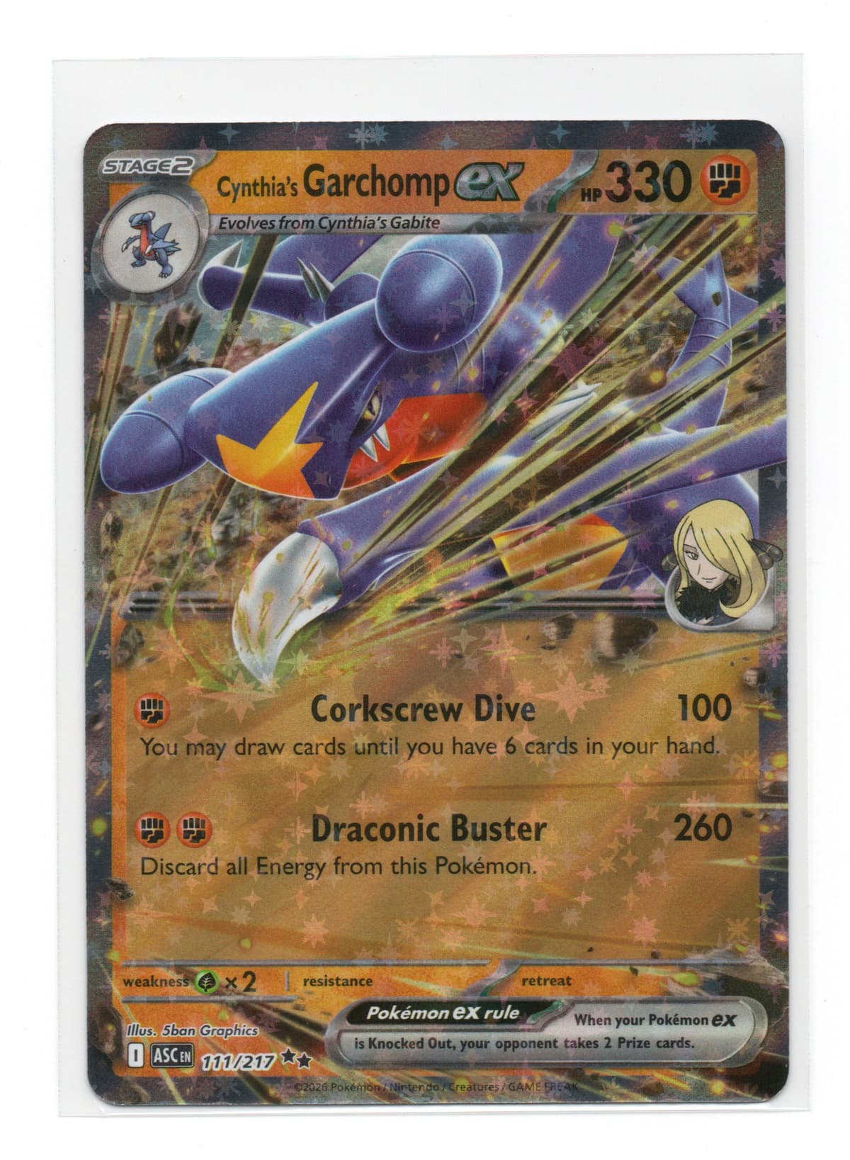 CYNTHIA´S GARCHOMP EX - 111/217